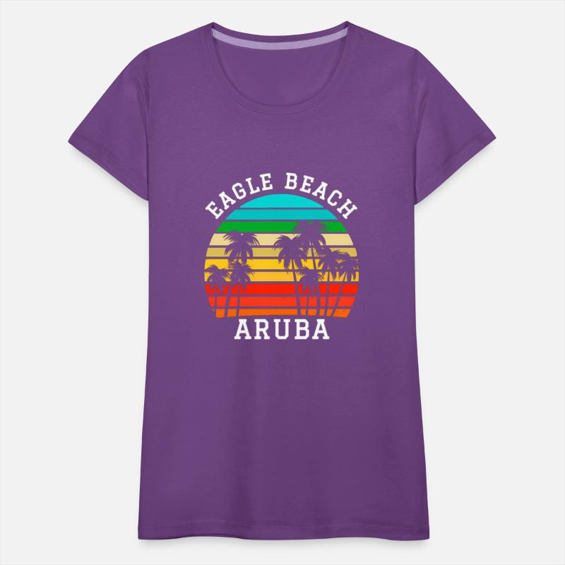 Eagle Beach Aruba Family Vacation Sunset Palm