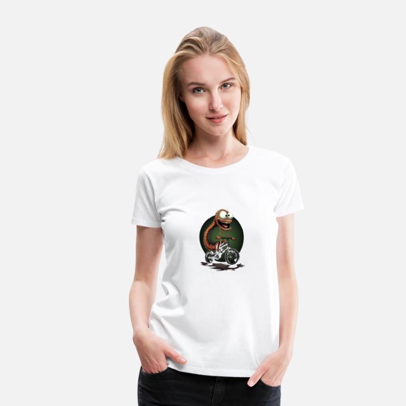 Earthworm BMX Bike Rider Cyclist Worm Kawaii