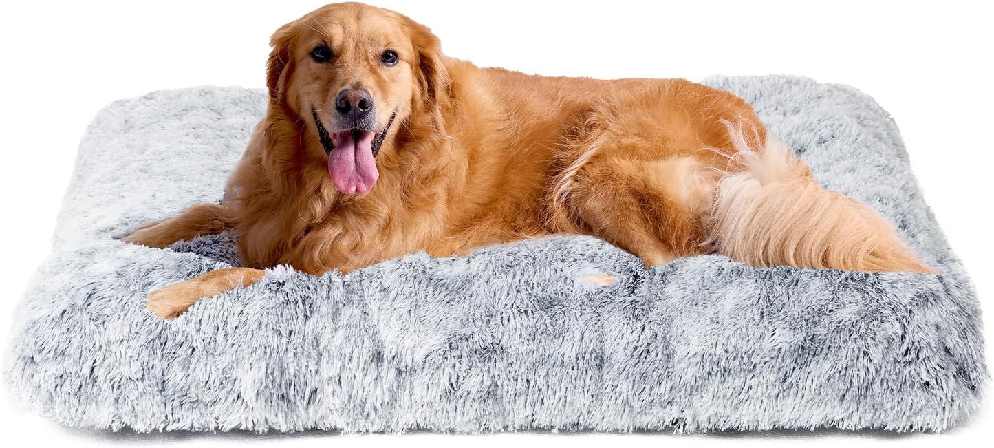 EHEYCIGA Fluffy Dog Crate Bed for Extra Large Dogs - Premium Quality