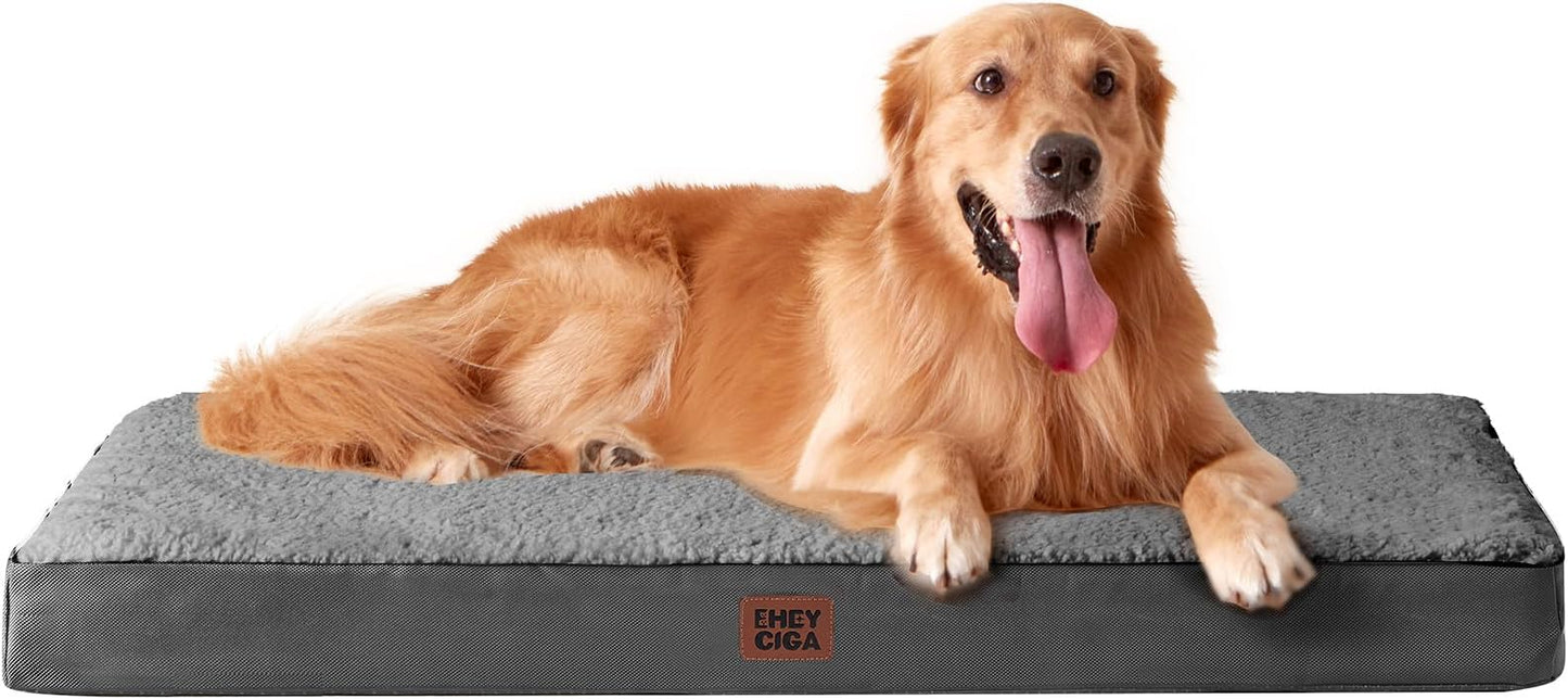 EHEYCIGA Orthopedic Dog Beds Large Mattress with R - Top Rated