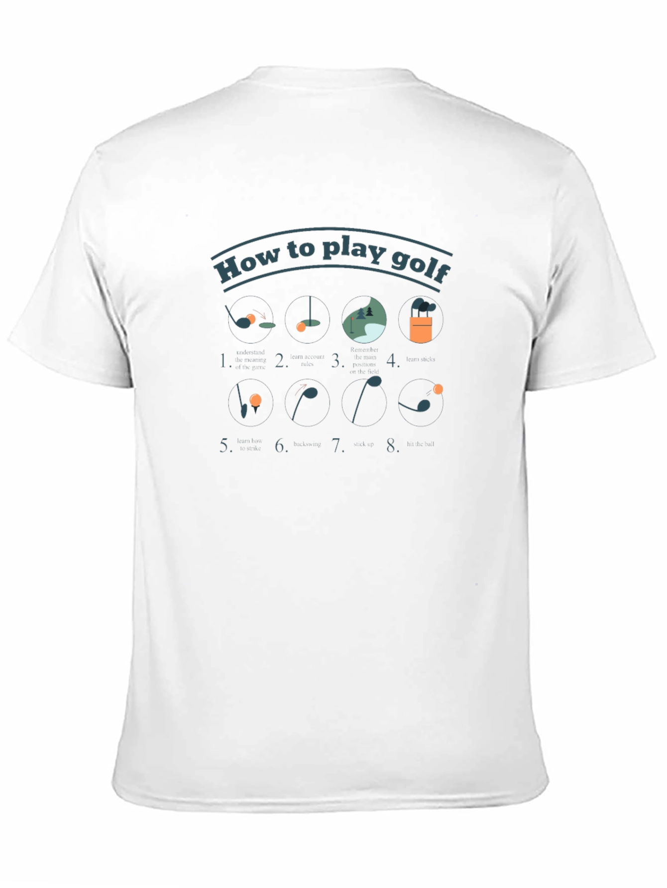 Golf How to Play Black T-Shirt