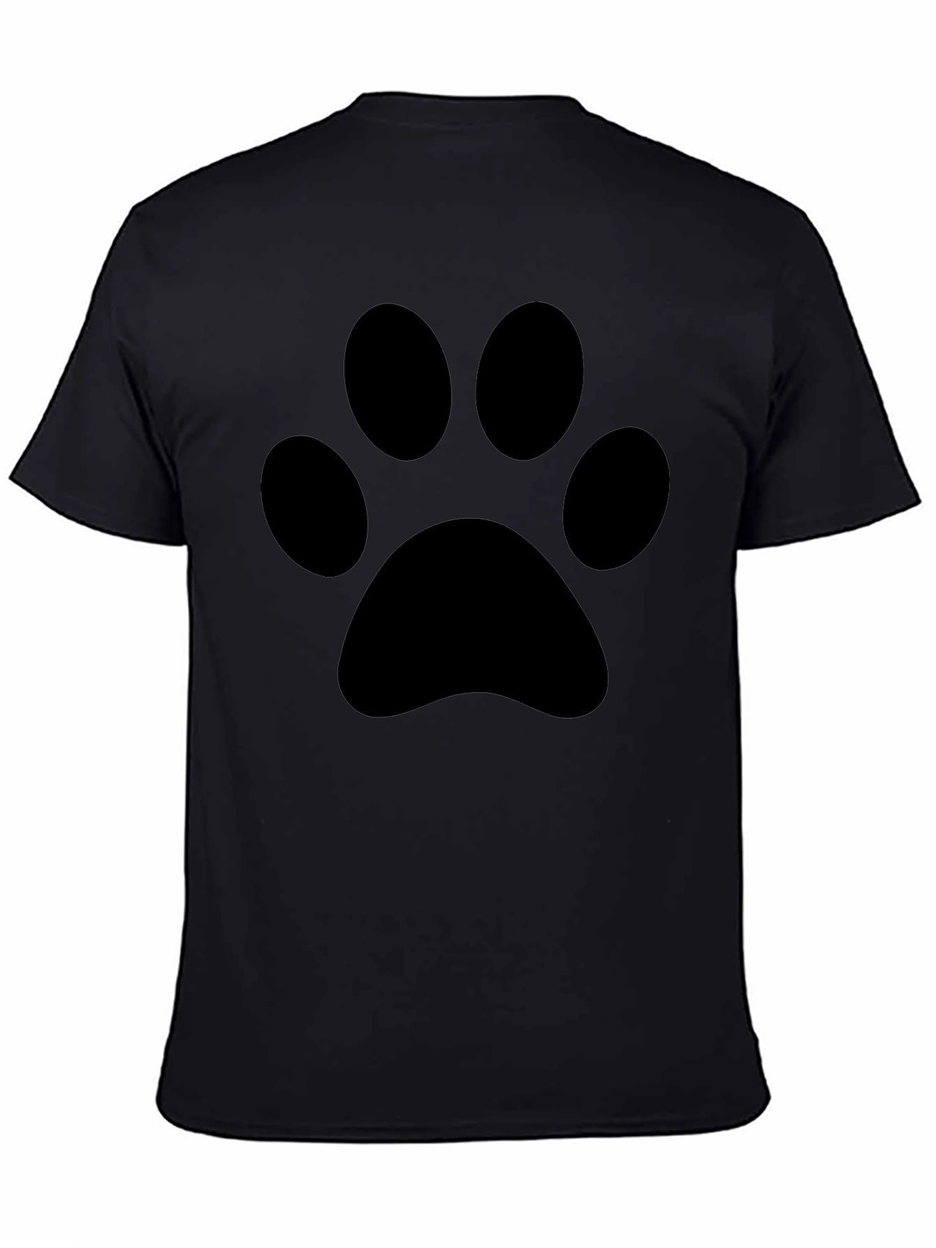 Black Paw Print T-Shirt