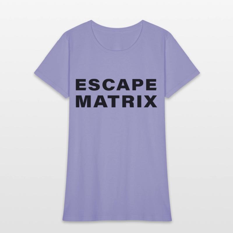 escape matrix text motivational tee