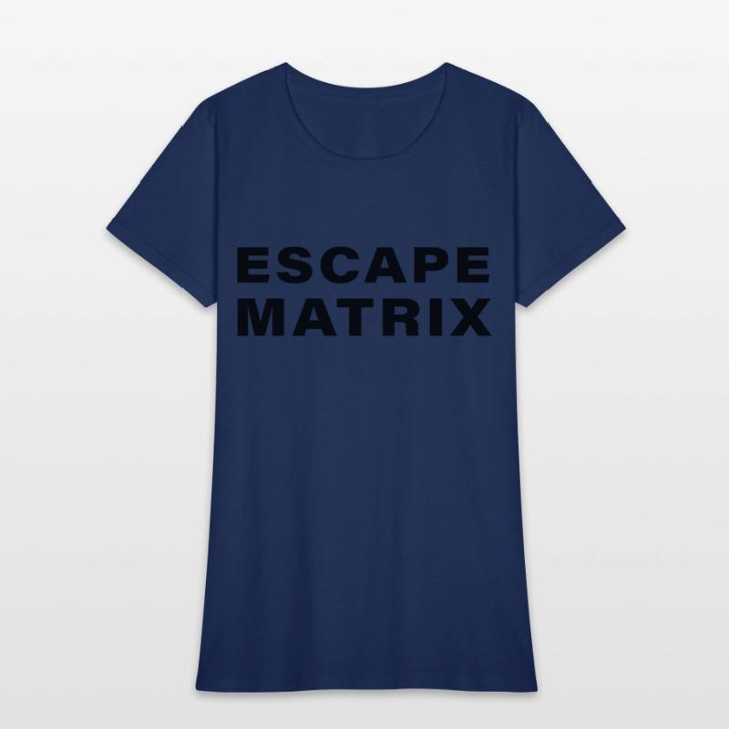 escape matrix text motivational tee