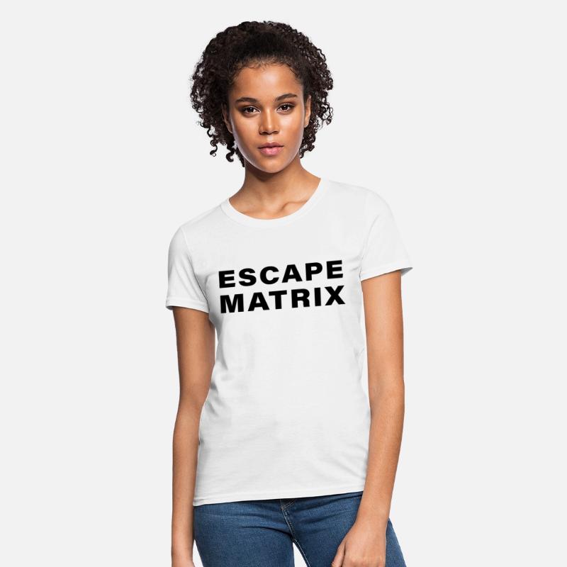 escape matrix text motivational tee