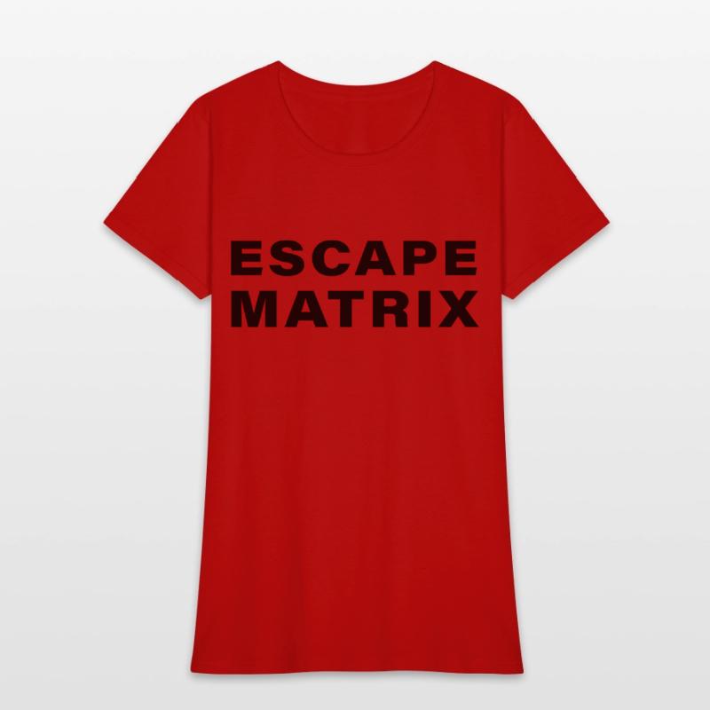 escape matrix text motivational tee