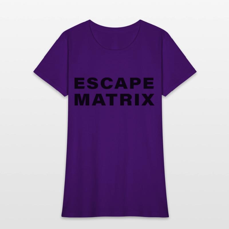 escape matrix text motivational tee