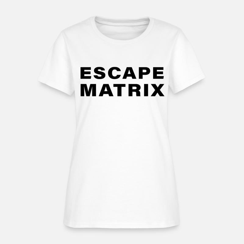 escape matrix text motivational tee