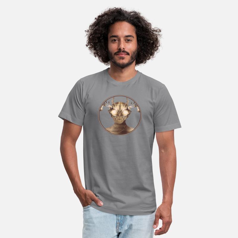 Extraterrestrial creatures in metallic colors