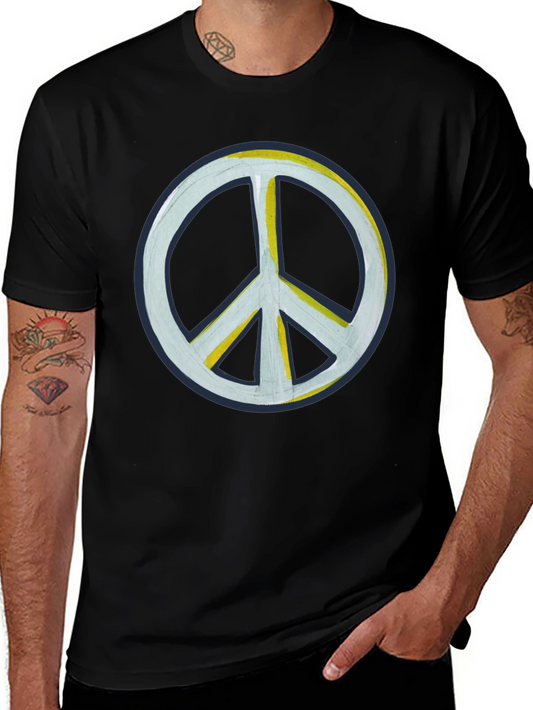 Peace Sign Black T-Shirt - Casual Comfort