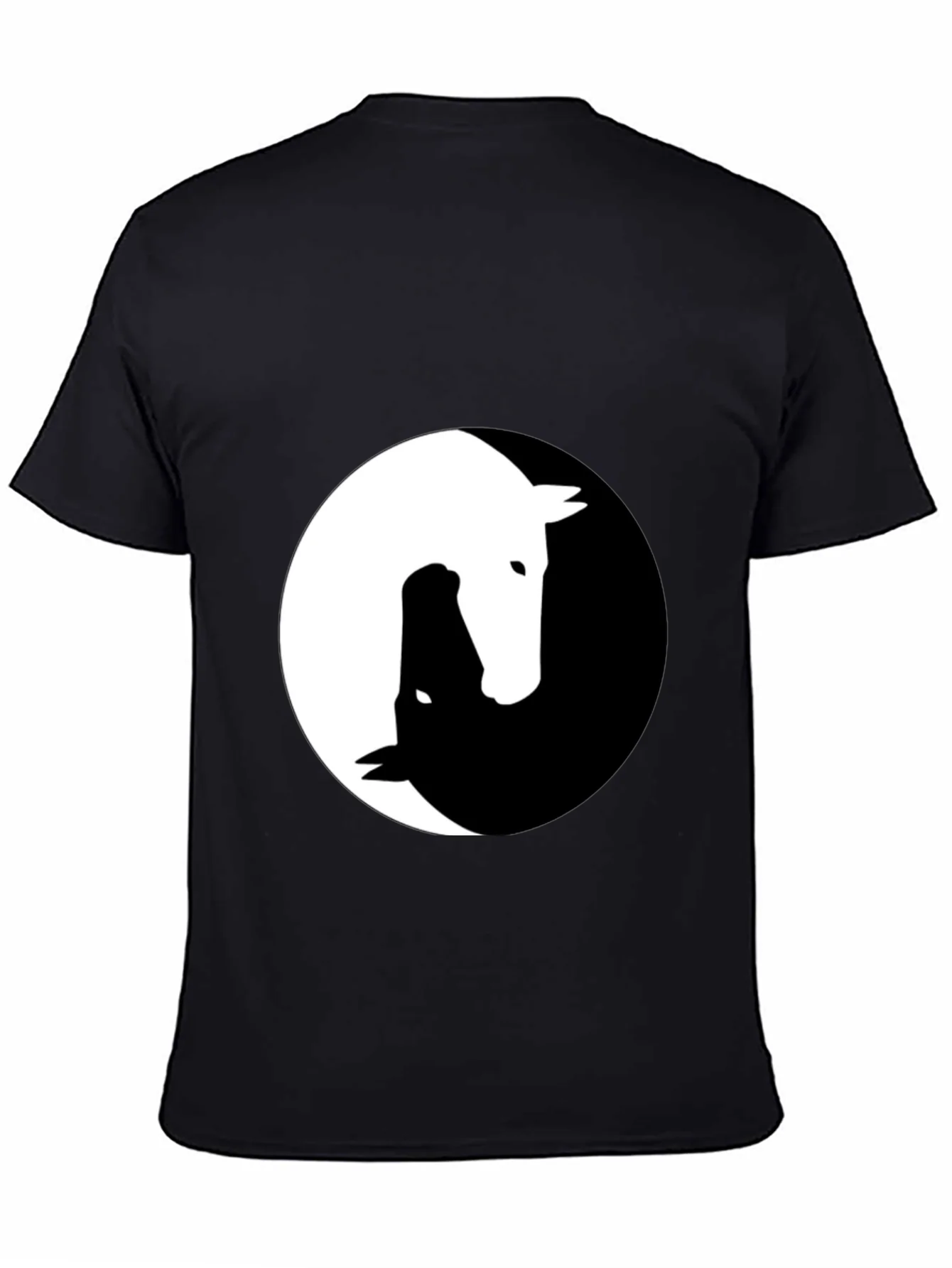 Yin Yang Horse Graphic Tee - Unique Design!