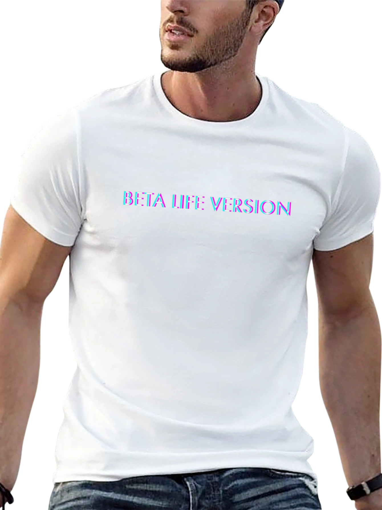 Beta Life Version Tee - Black Cotton Blend