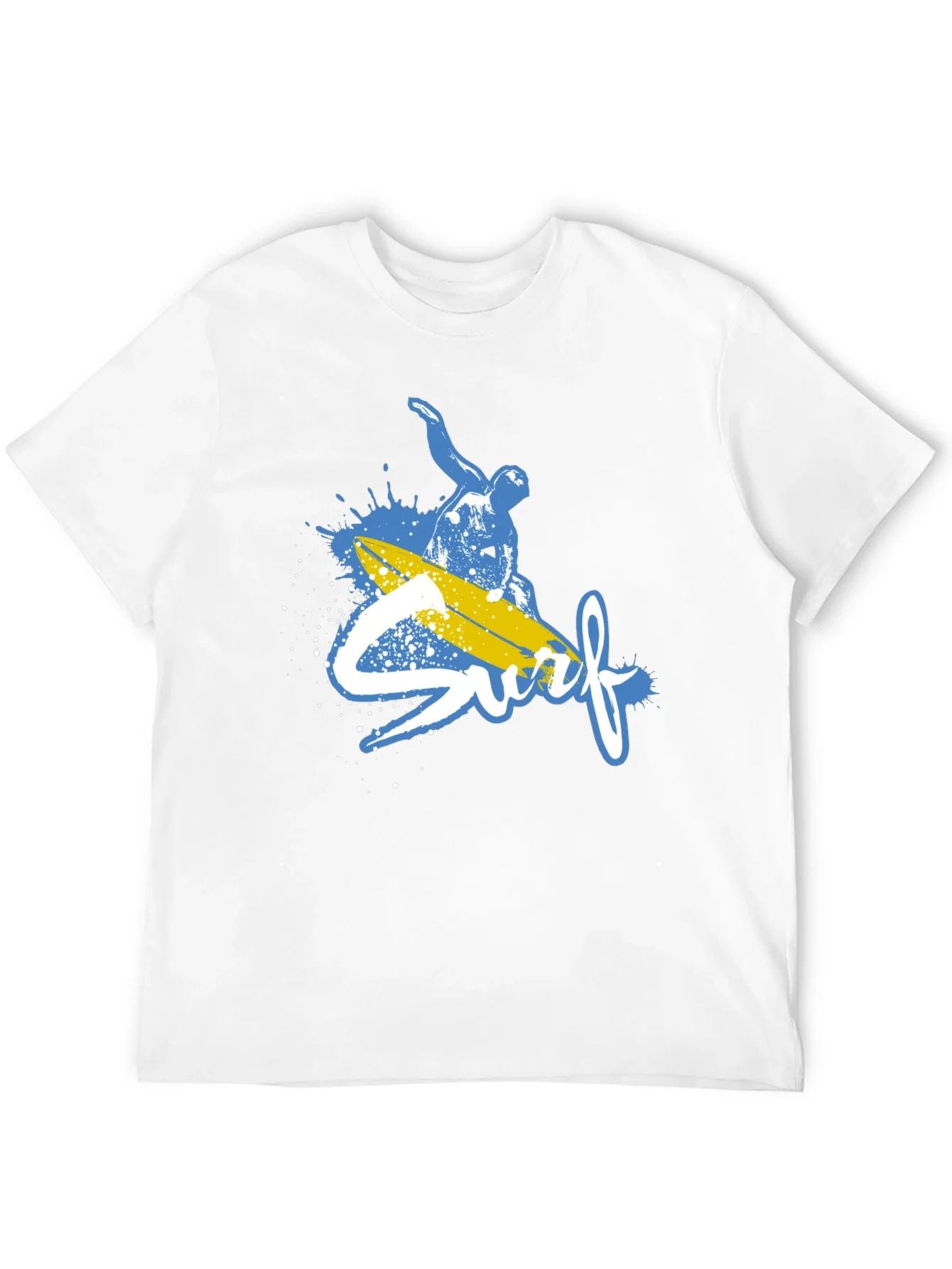 Surfs Up Graphic Tee - Black Cotton T-Shirt