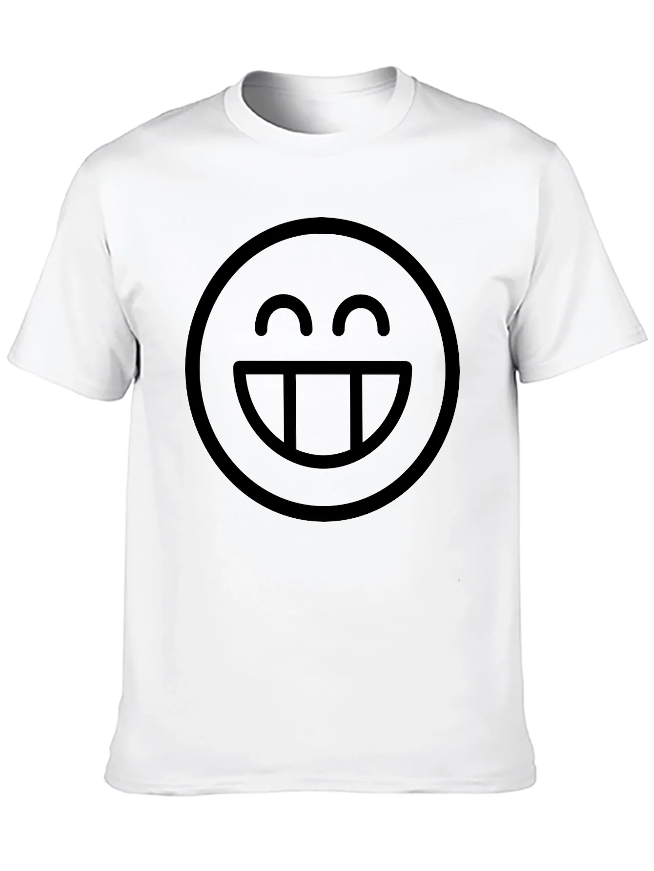 Smiley Face Graphic Black T-Shirt