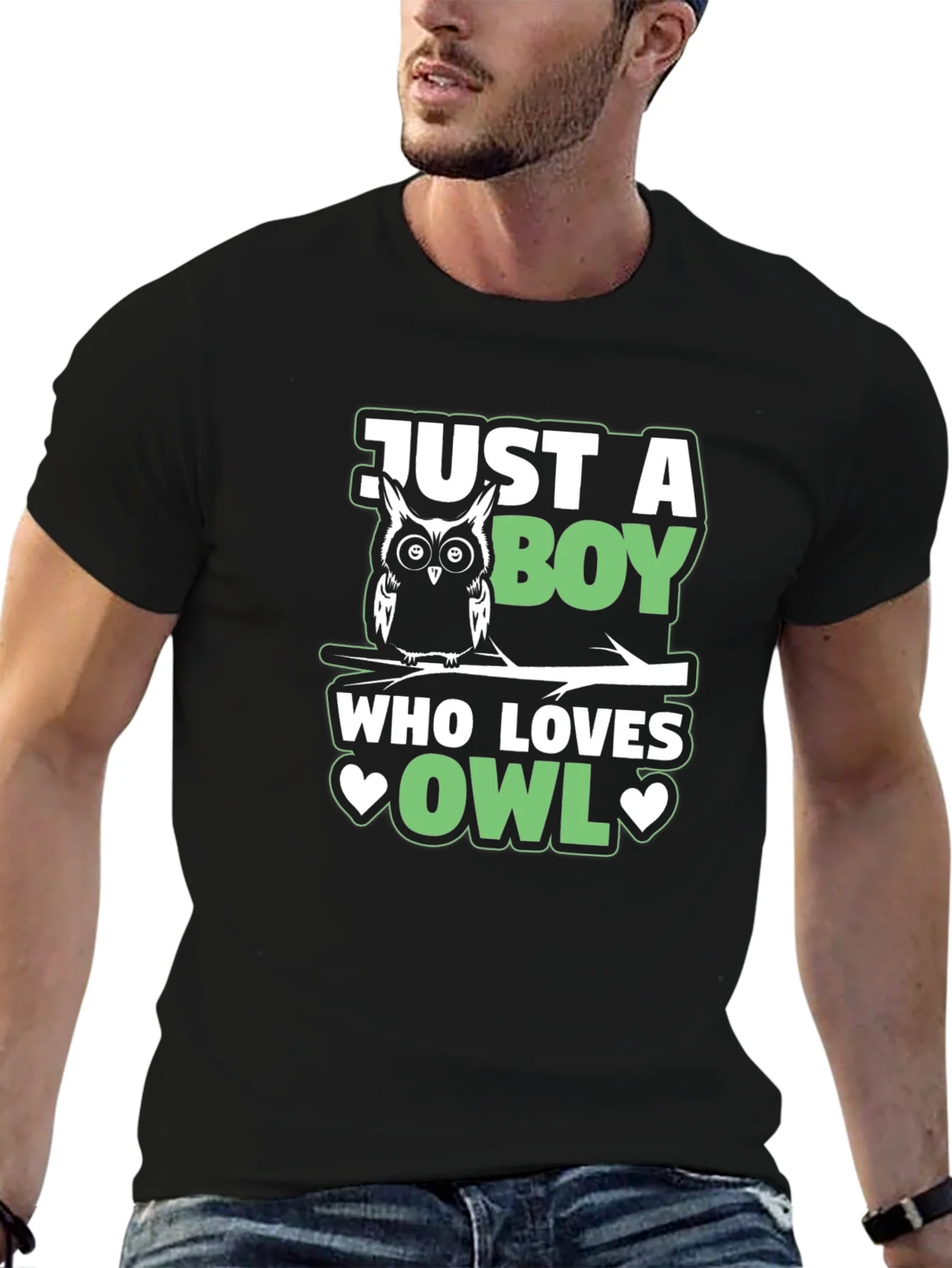 Just a Boy Who Loves Owls T-Shirt