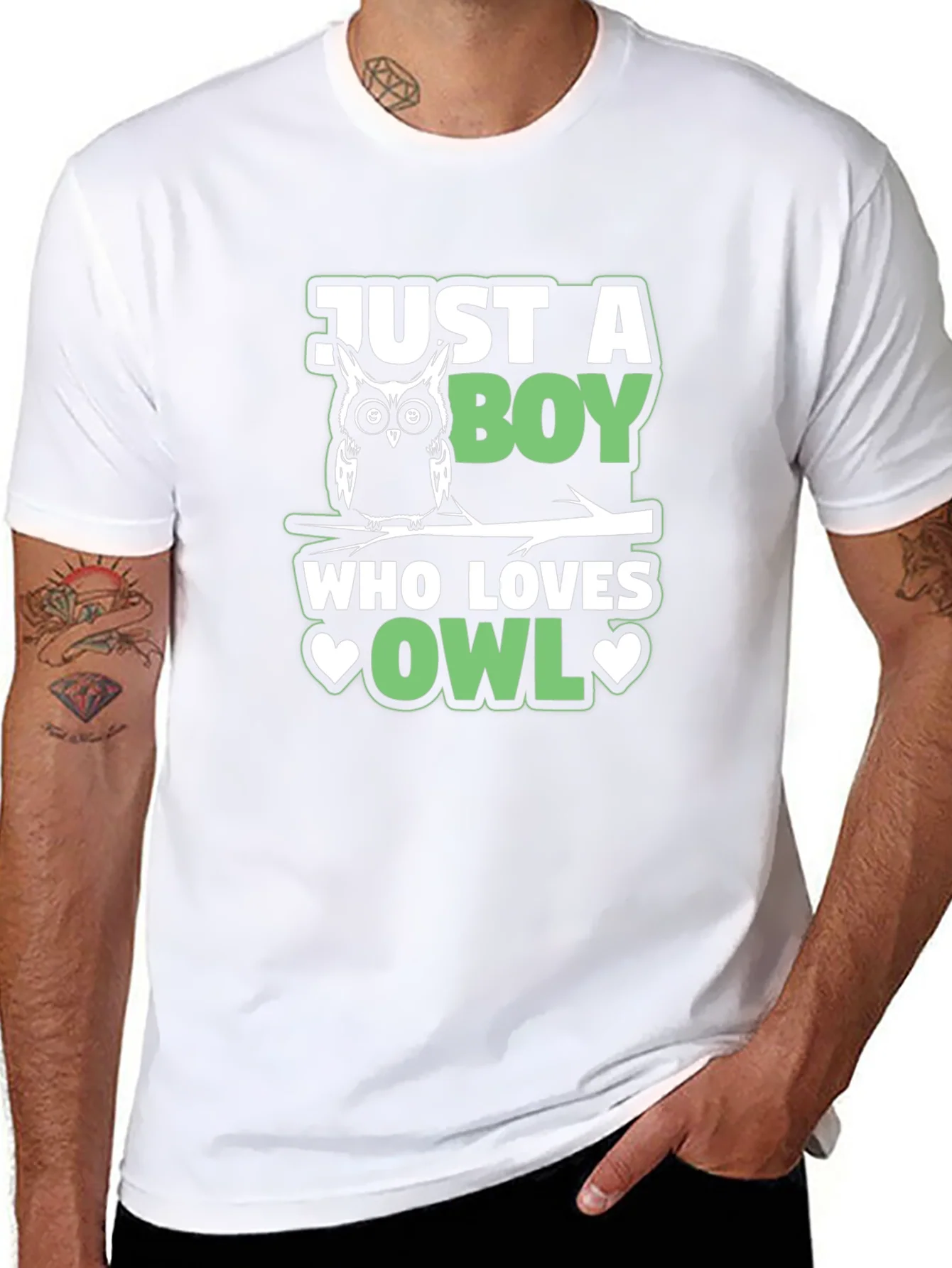 Just a Boy Who Loves Owls T-Shirt