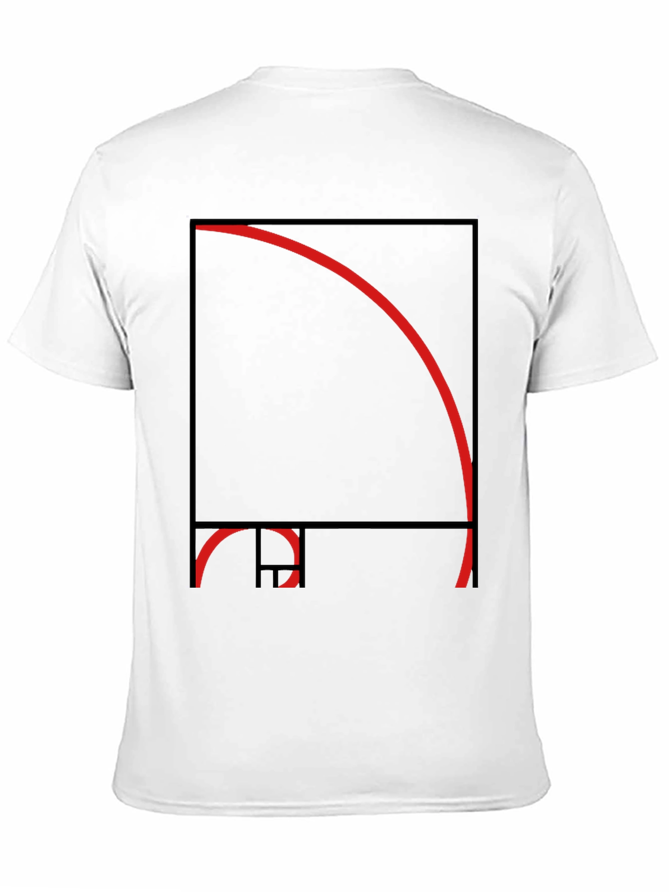 Golden Ratio Fibonacci Sequence Black T-Shirt