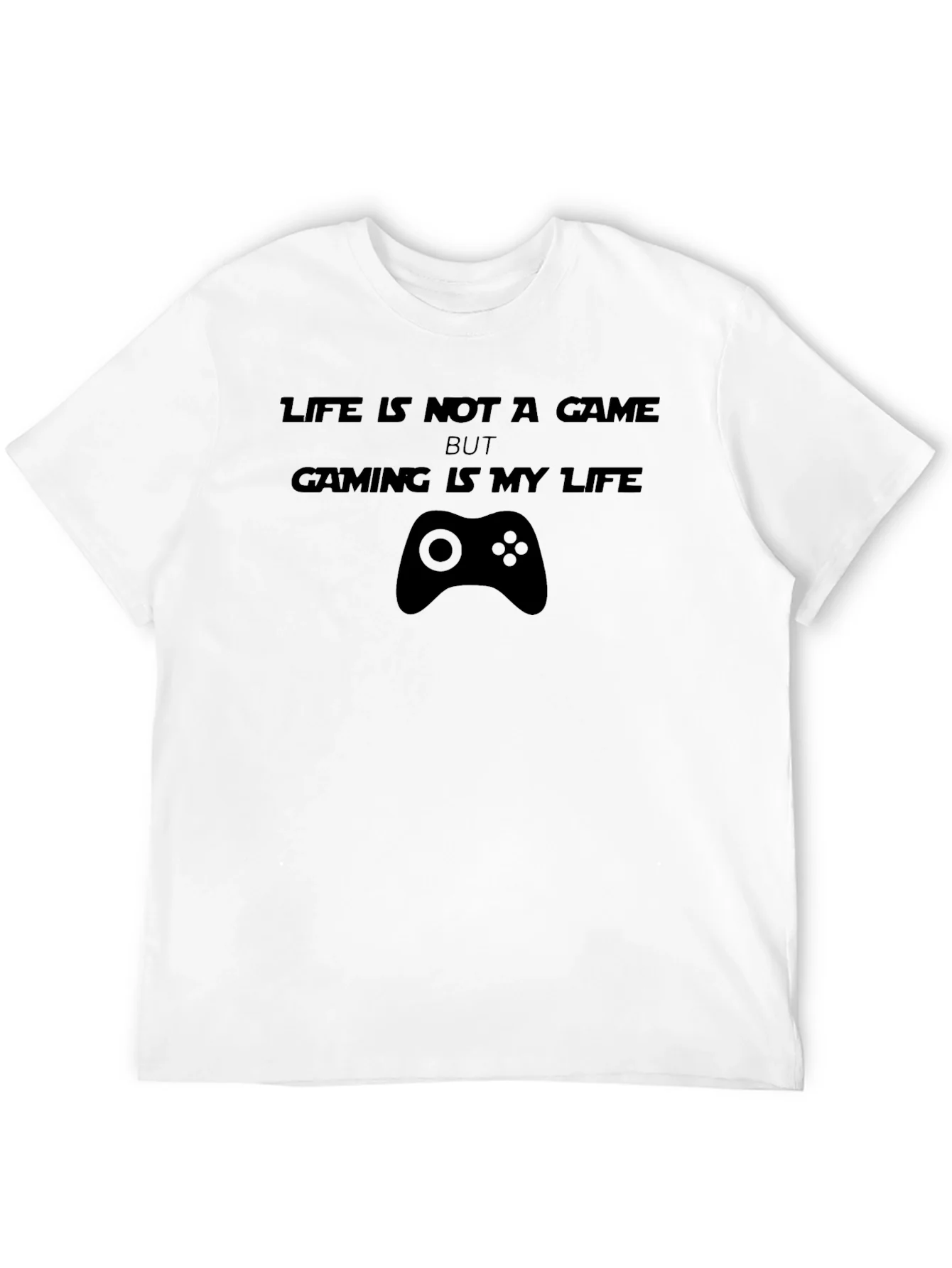 Gamers Life T-Shirt - Black Cotton Tee