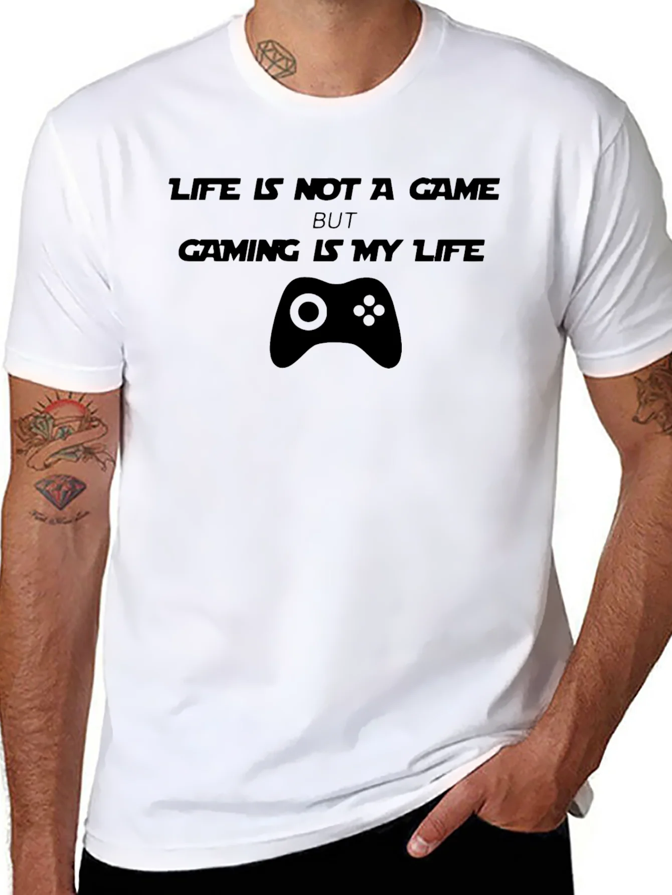 Gamers Life T-Shirt - Black Cotton Tee