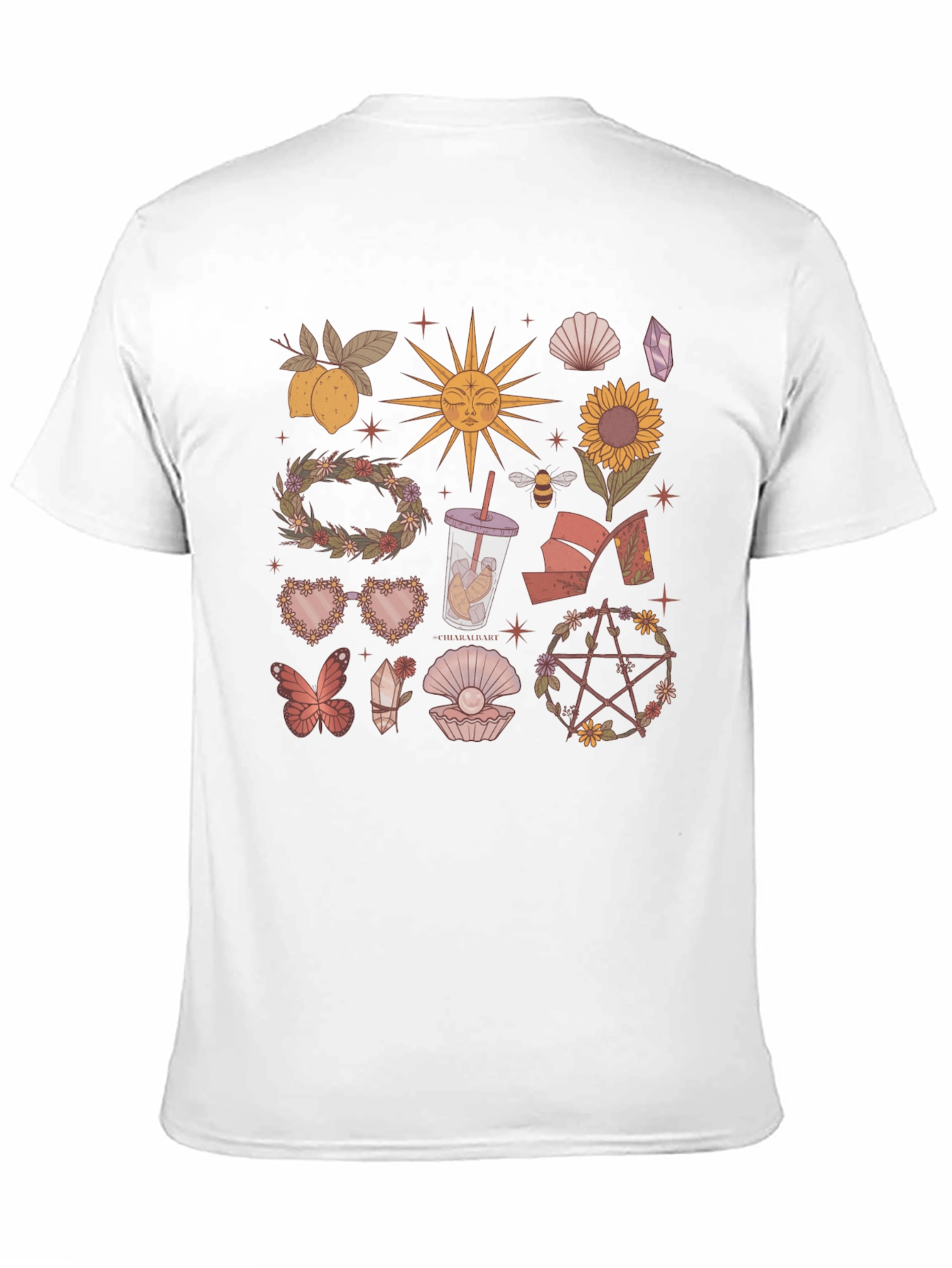 Mystical Symbols Black T-Shirt