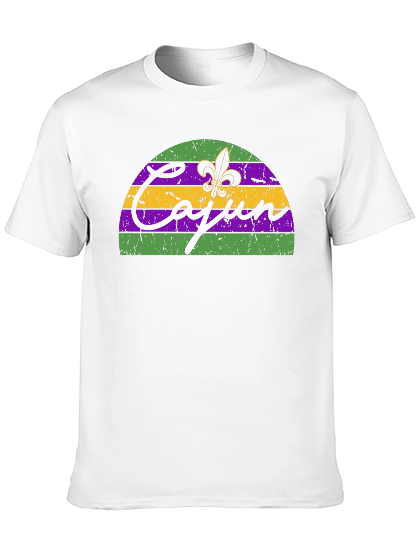 Cajun T-Shirt Mardi Gras Fleur De Lis