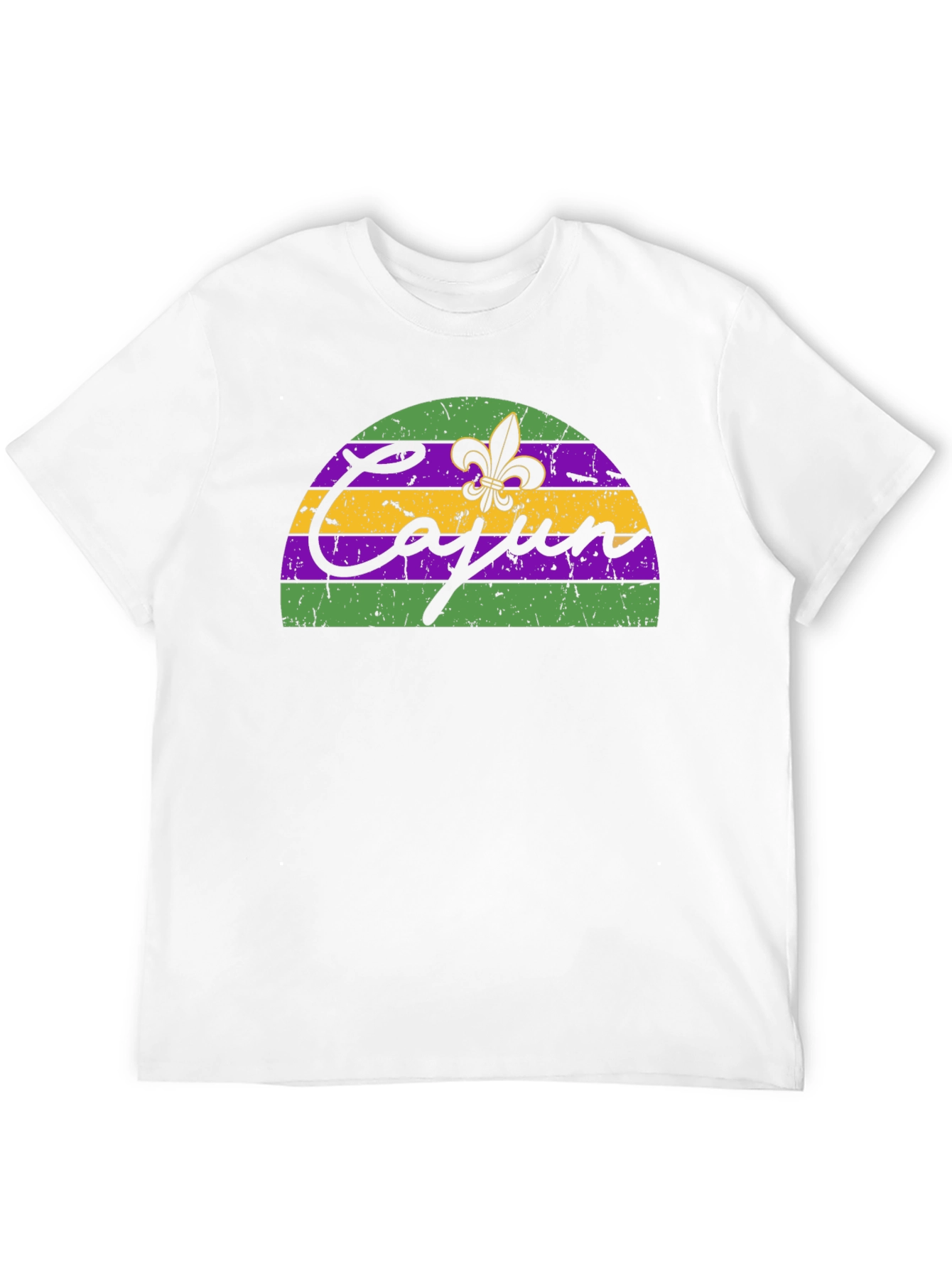 Cajun T-Shirt Mardi Gras Fleur De Lis
