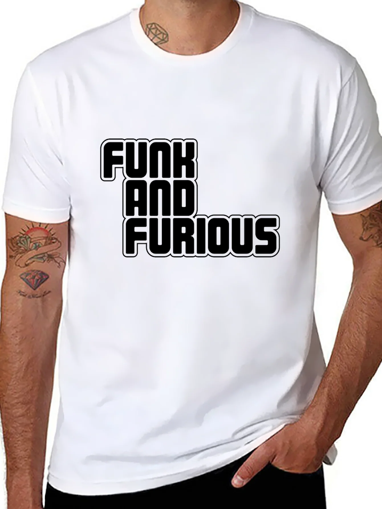 Funk and Furious T-Shirt - Bold Black Tee
