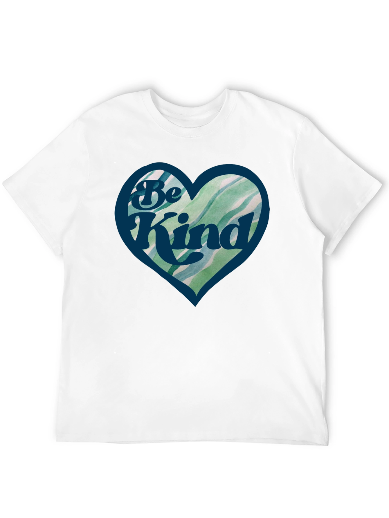 Be Kind Heart Graphic Black T-Shirt