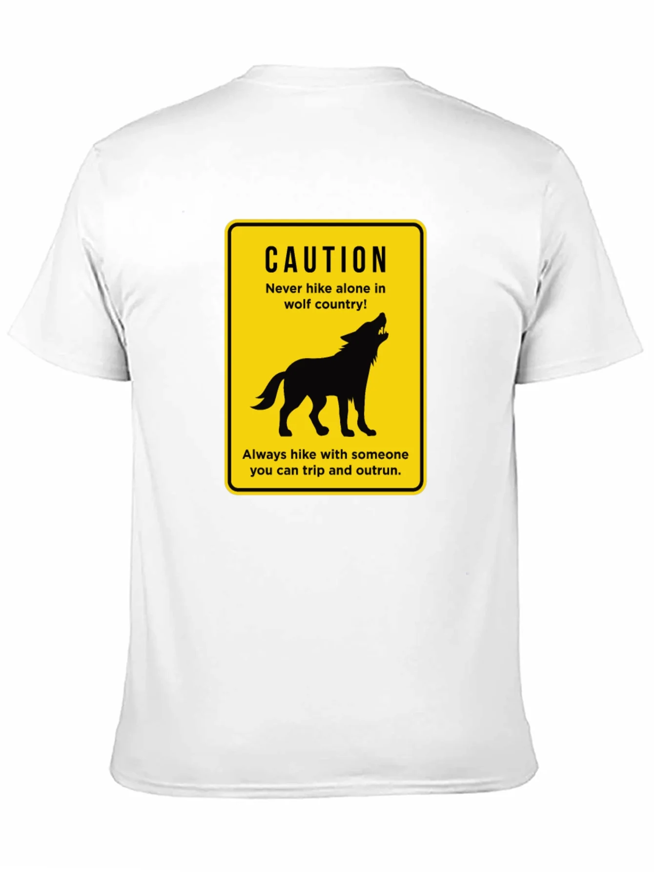 Caution Wolf Country Graphic T-Shirt