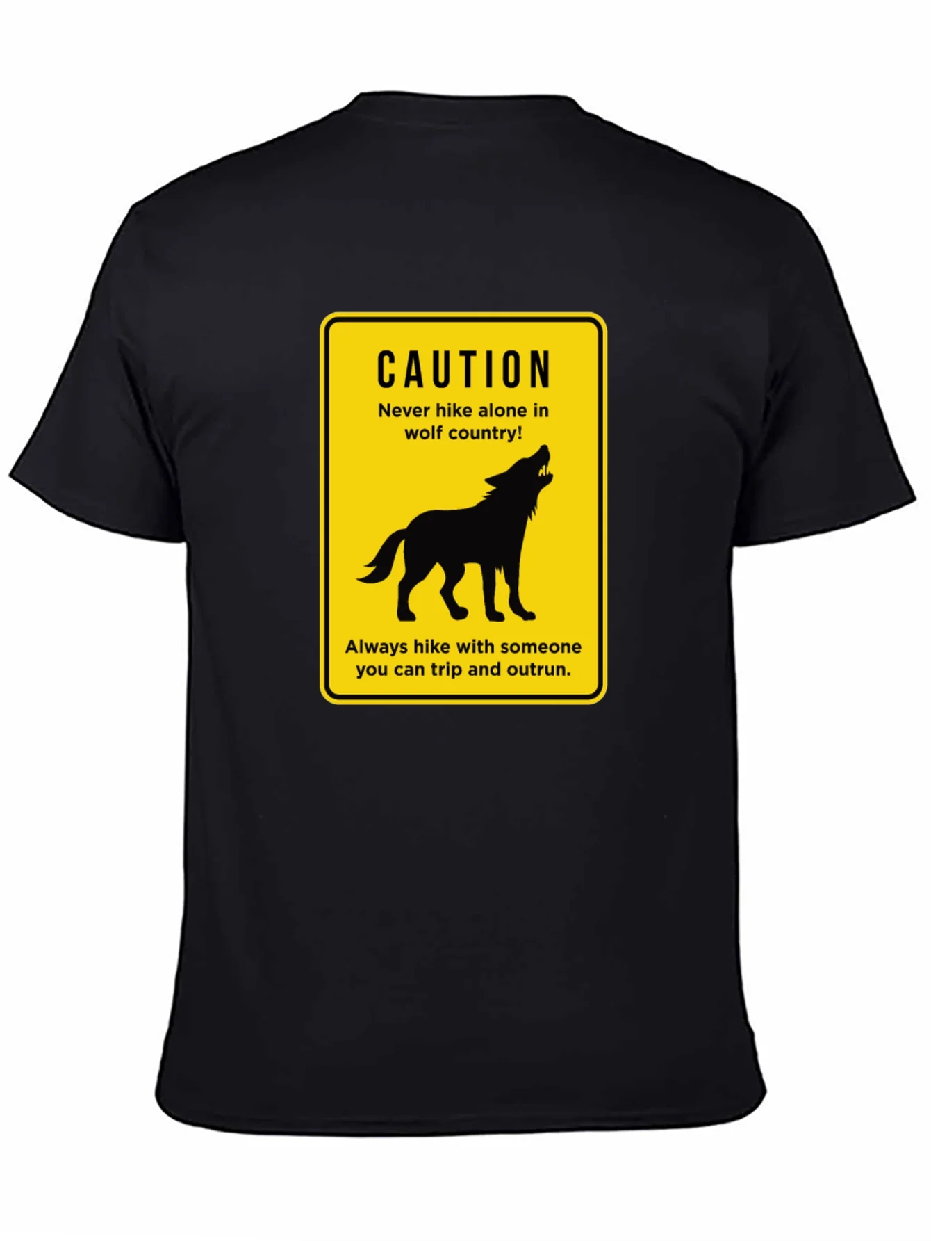 Caution Wolf Country Graphic T-Shirt