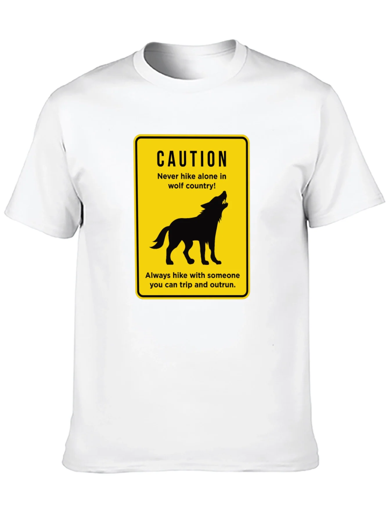 Caution Wolf Country Graphic T-Shirt