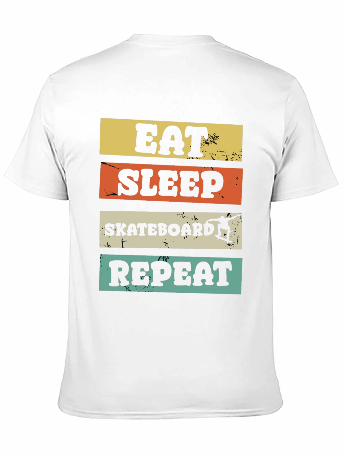 Eat Sleep Skateboard Repeat Graphic Tee