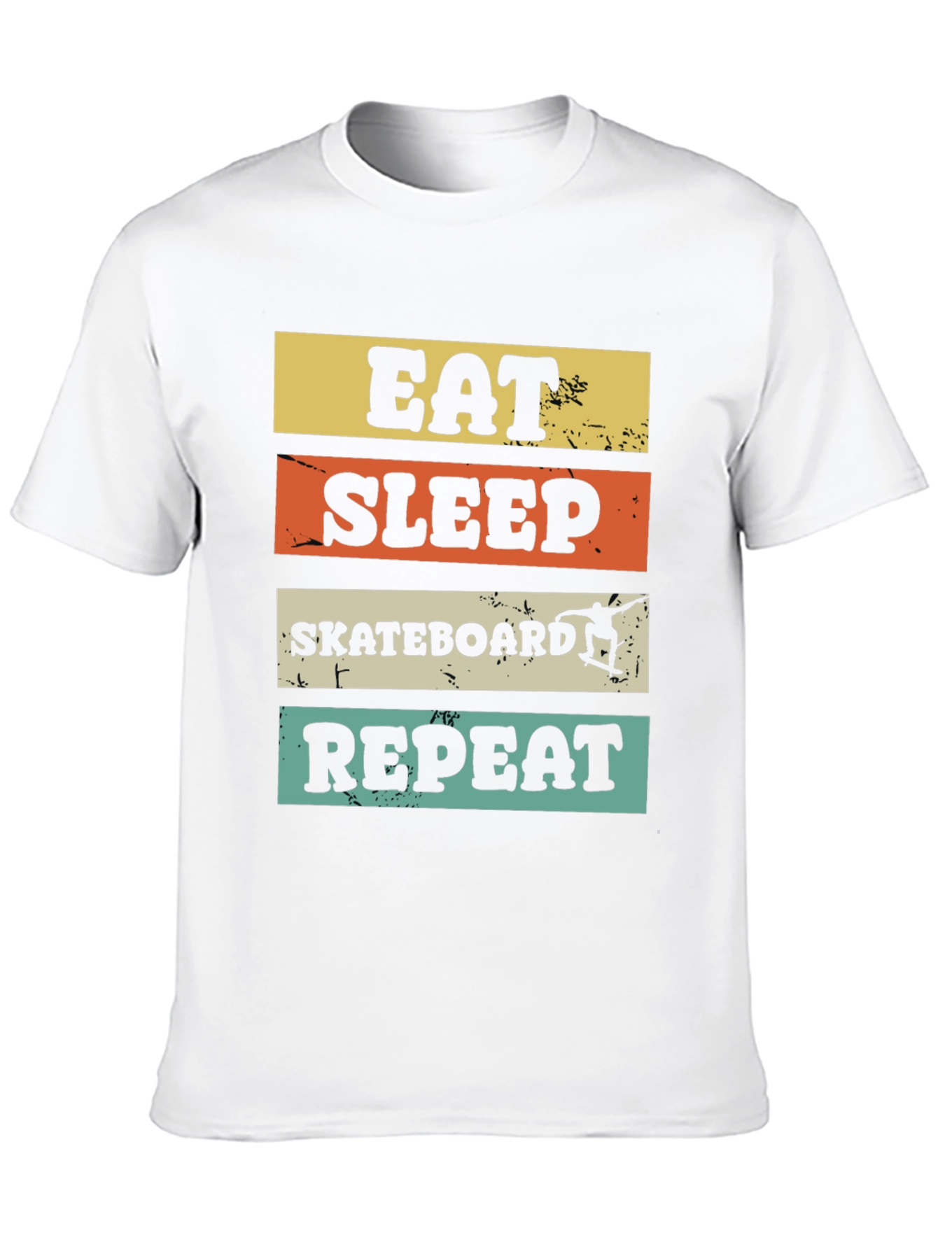 Eat Sleep Skateboard Repeat Graphic Tee