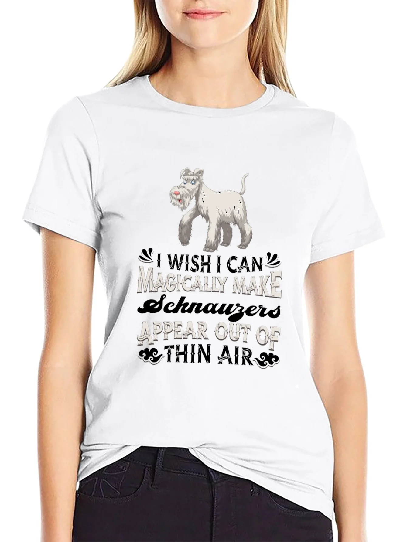 Magically Make Schnauzers Appear Black T-Shirt