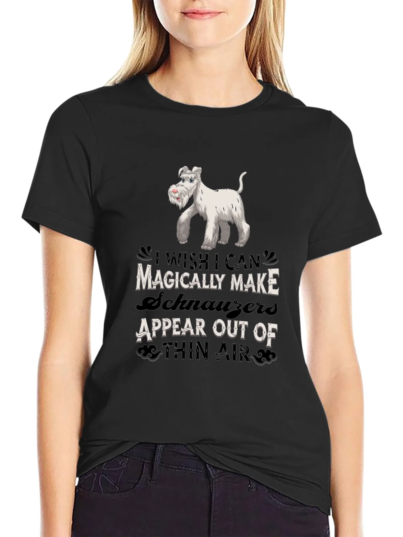 Magically Make Schnauzers Appear Black T-Shirt