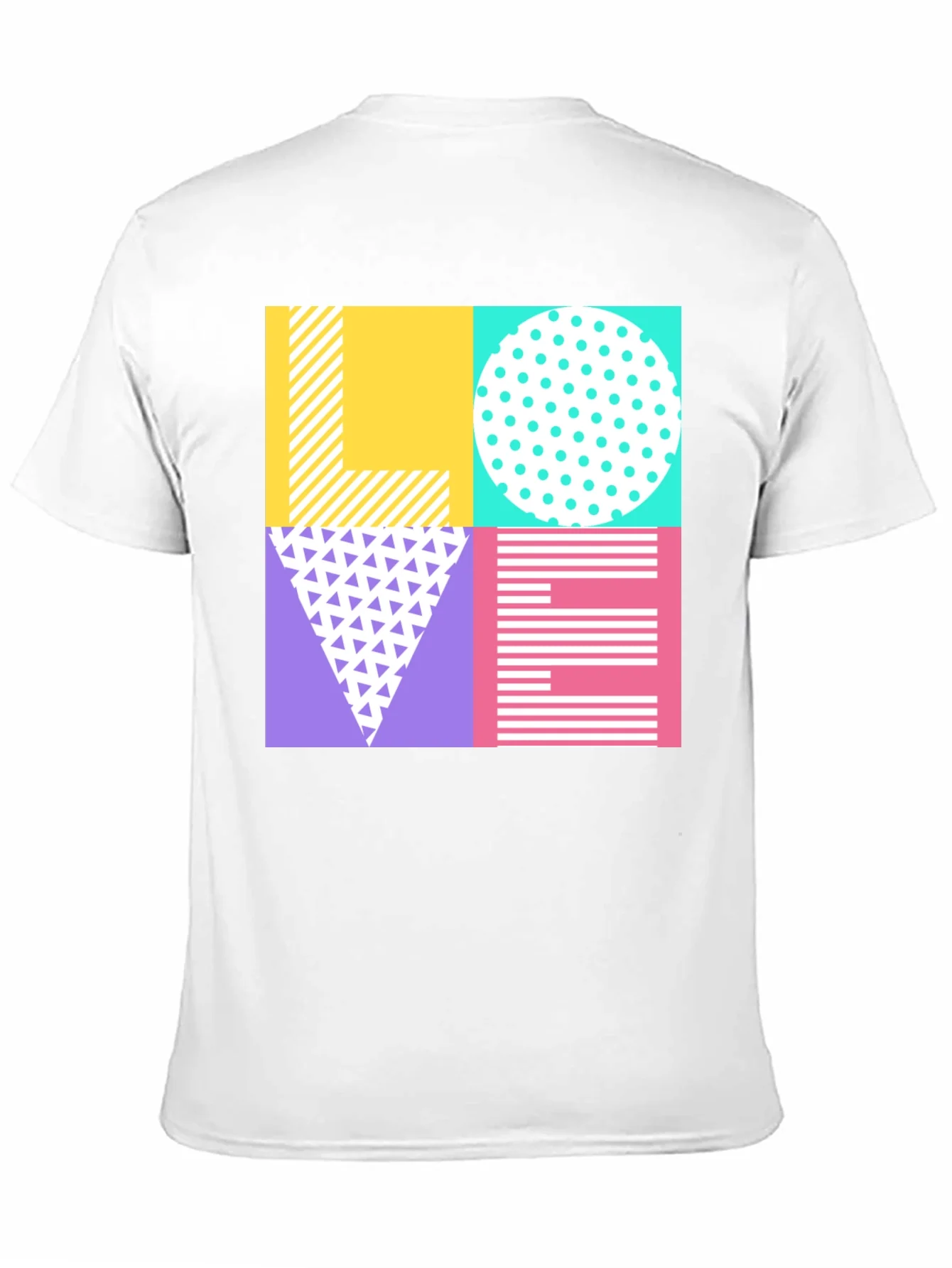 Retro LOVE Graphic Tee - Stylish Patterned Print