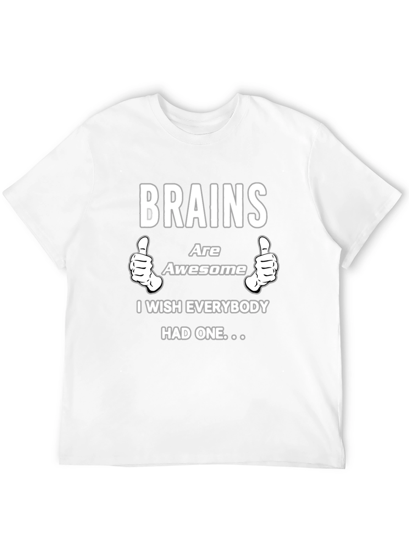Brains Are Awesome Graphic T-Shirt - Black