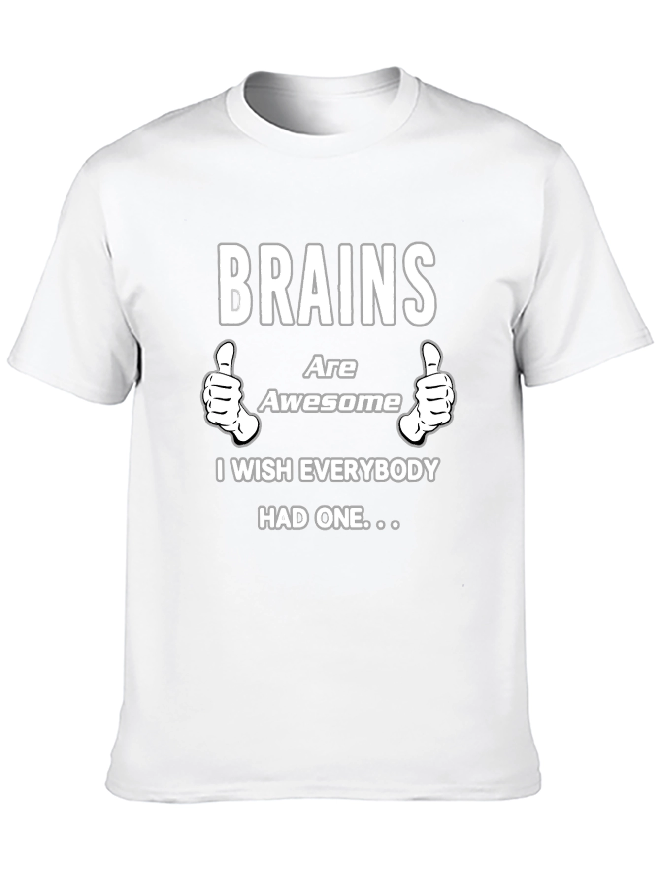 Brains Are Awesome Graphic T-Shirt - Black