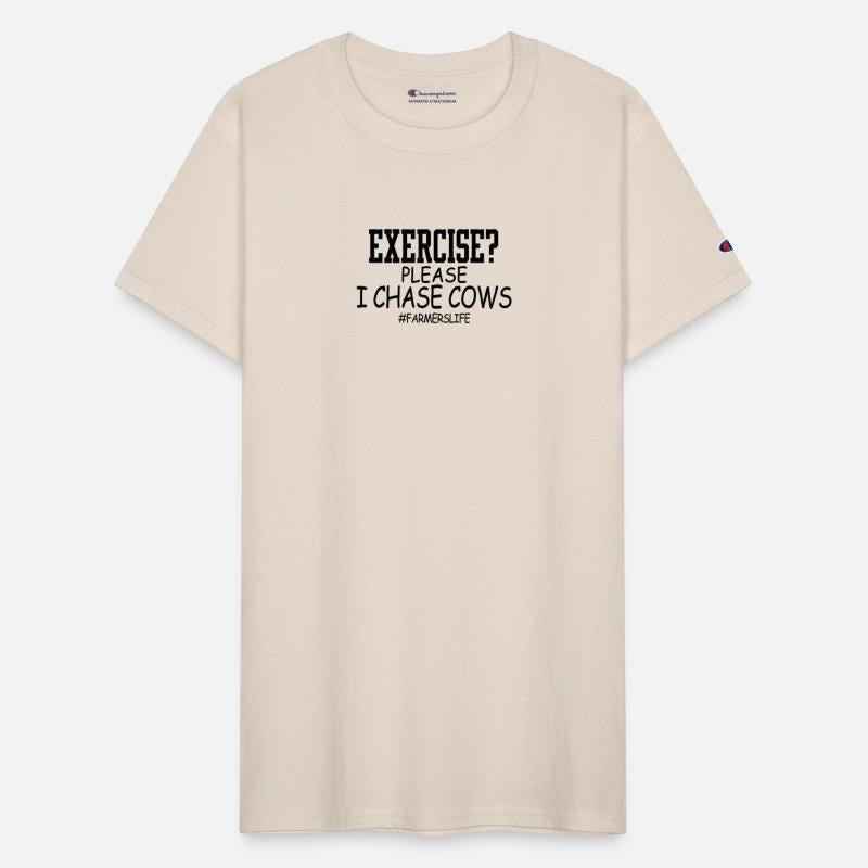 Farmer Funny Gift Exercise Please I Chase Cows