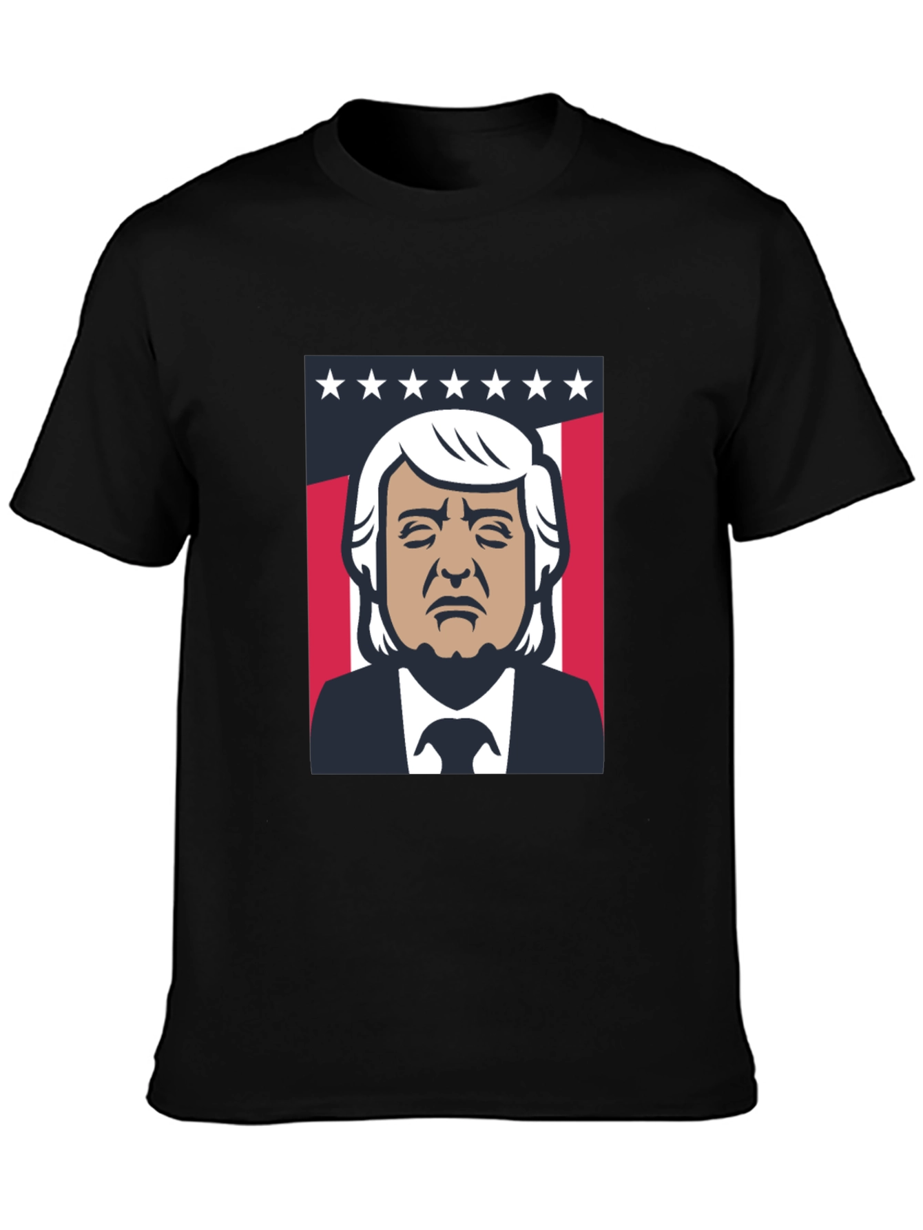 Trump Graphic Print Crew Neck Tee
