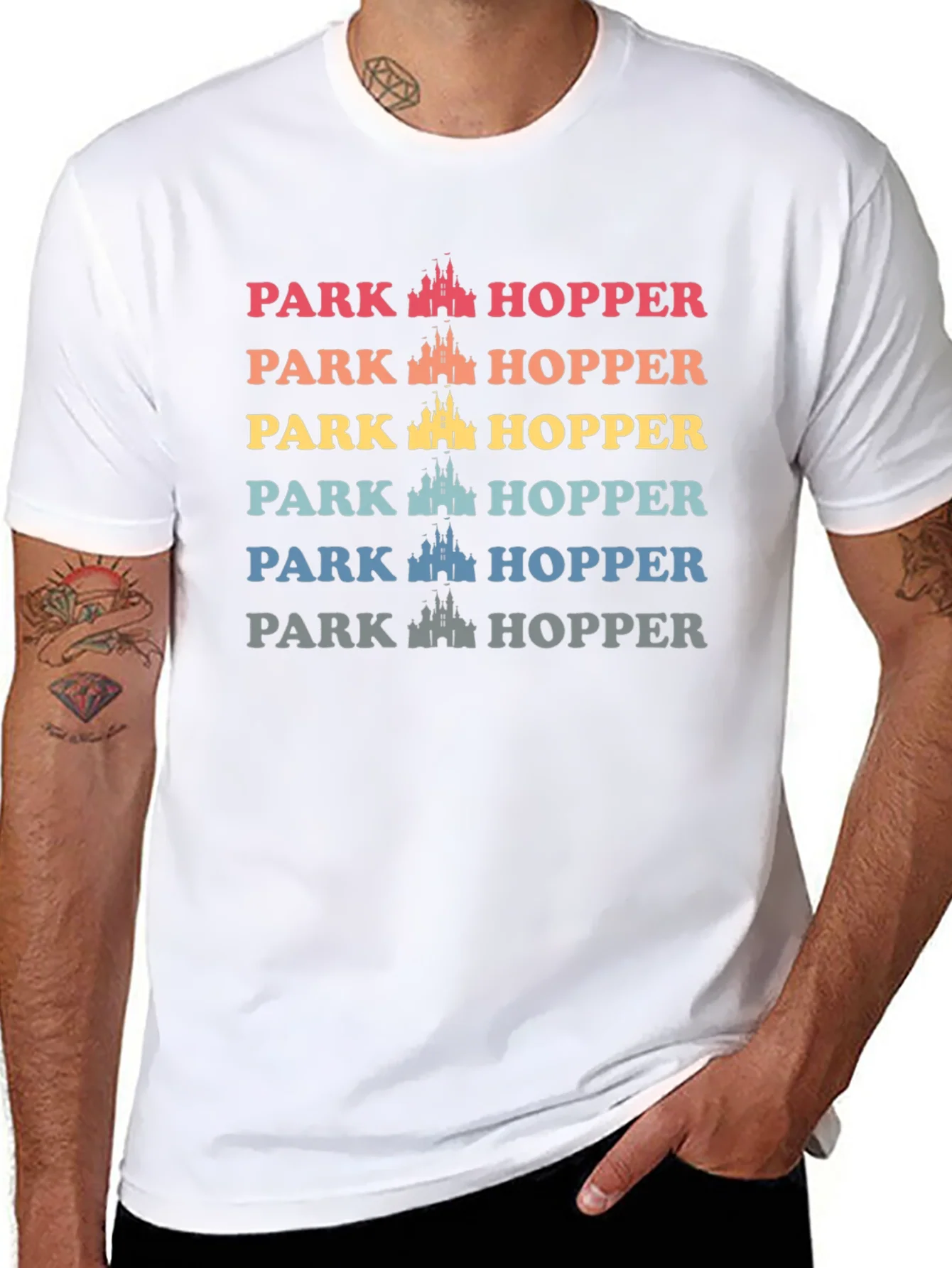 Park Hopper T-Shirt - Retro Castle Design