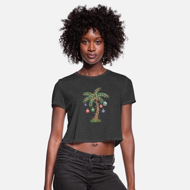 Festive Christmas Palm Tree With Ornaments