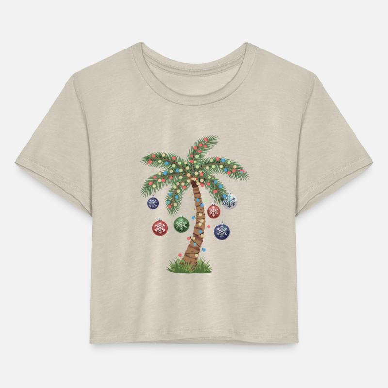 Festive Christmas Palm Tree With Ornaments