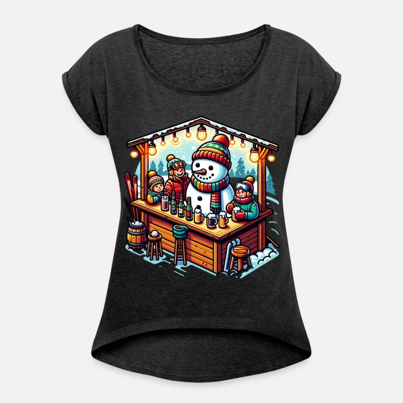 Festive Winter Wonderland Snowman Gathering