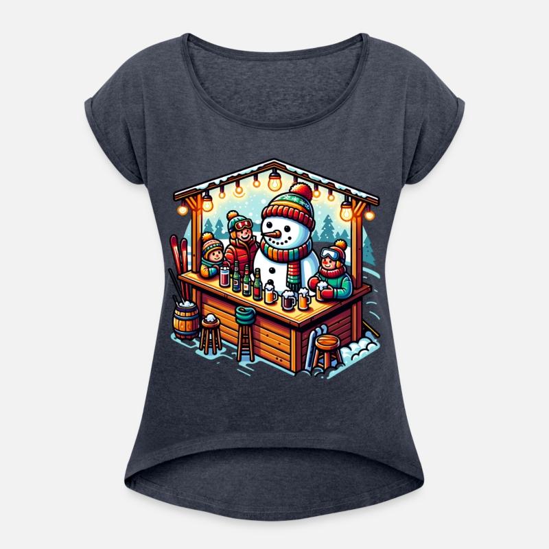 Festive Winter Wonderland Snowman Gathering