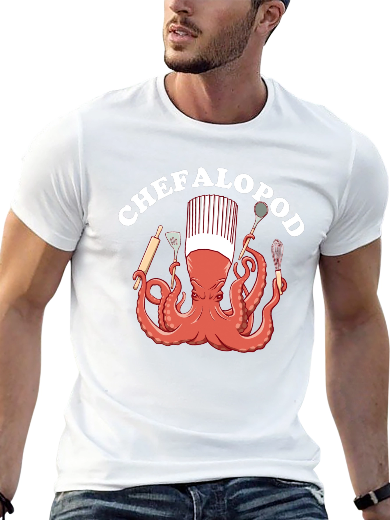 Chefalopod T-Shirt - Culinary Octopus Design