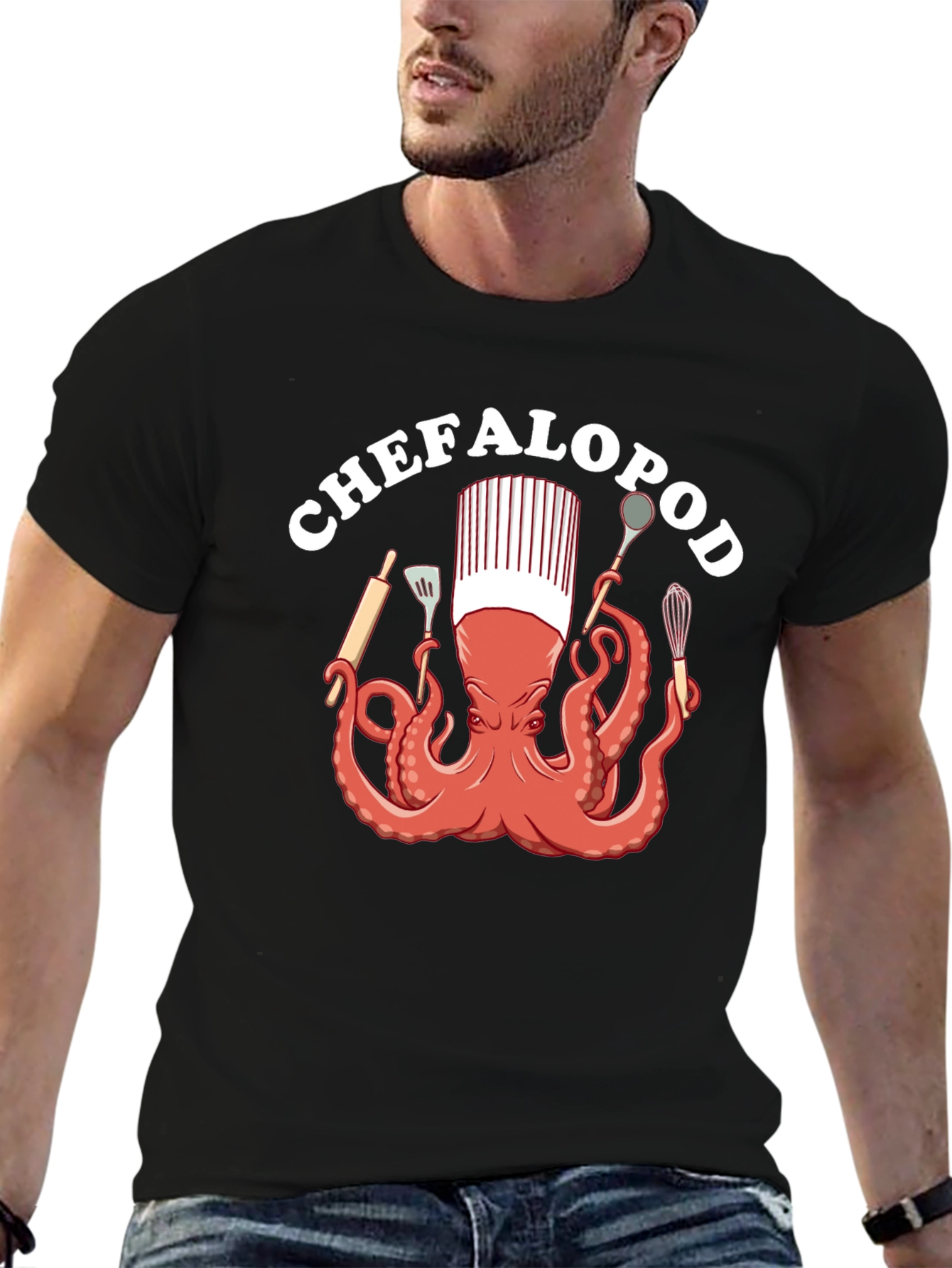 Chefalopod T-Shirt - Culinary Octopus Design
