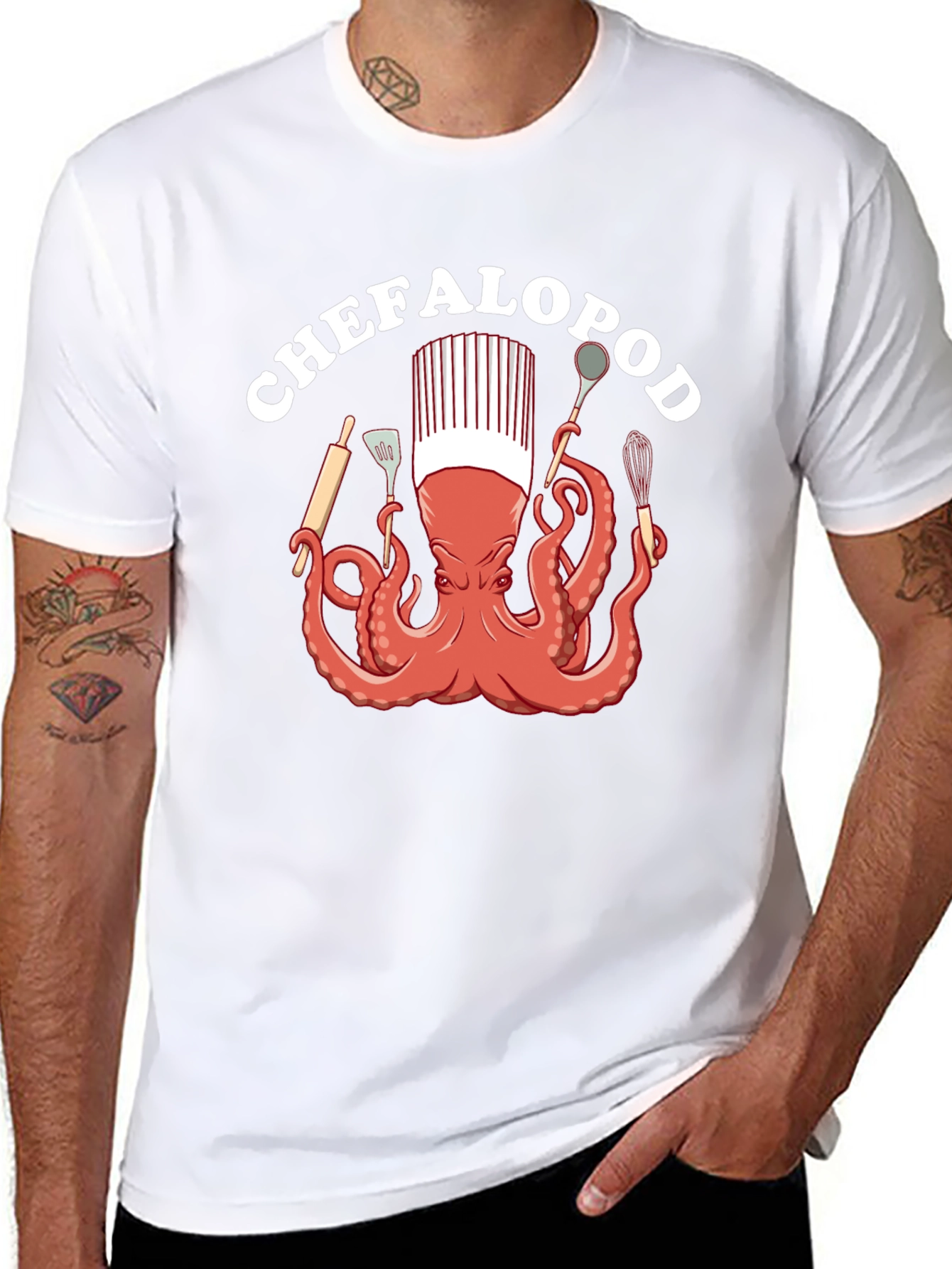 Chefalopod T-Shirt - Culinary Octopus Design