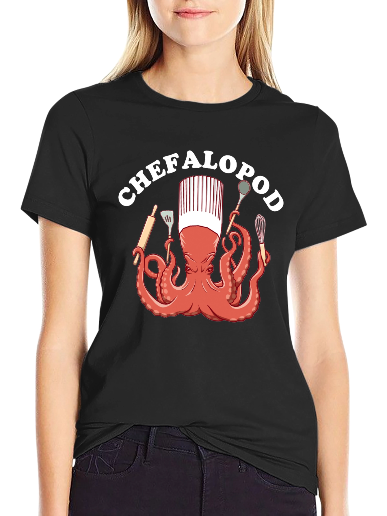 Chefalopod T-Shirt - Culinary Octopus Design