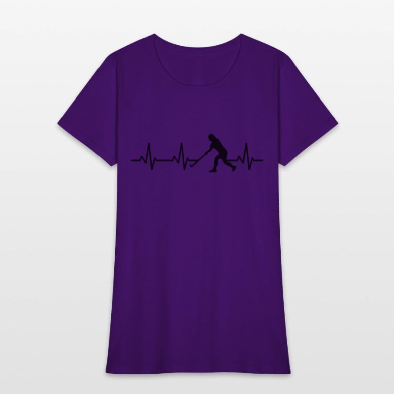 Field Hockey Player ECG Heartline
